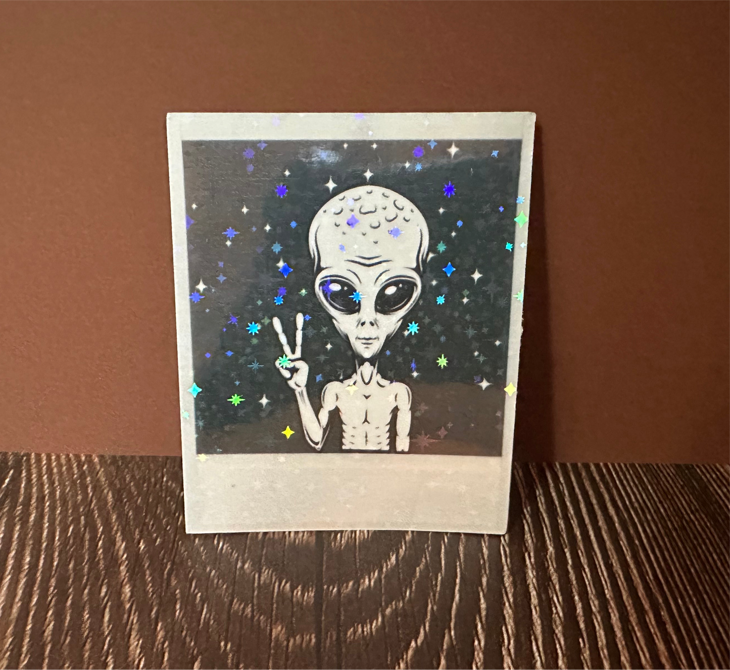 Alien Polaroid • sticker