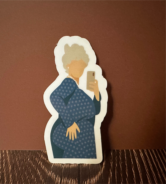 Grandma Takes a Spicy Picture • sticker