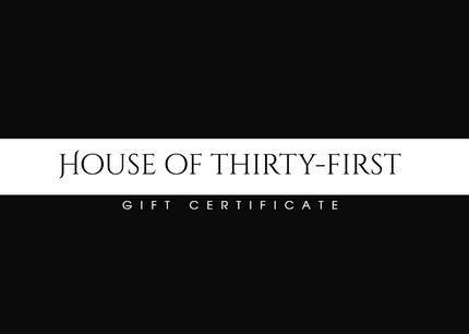 House of Thirty-First Gift Card