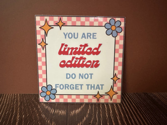you are LIMITED EDITION • sticker