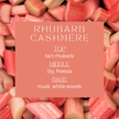 Rhubarb Cashmere || 8oz